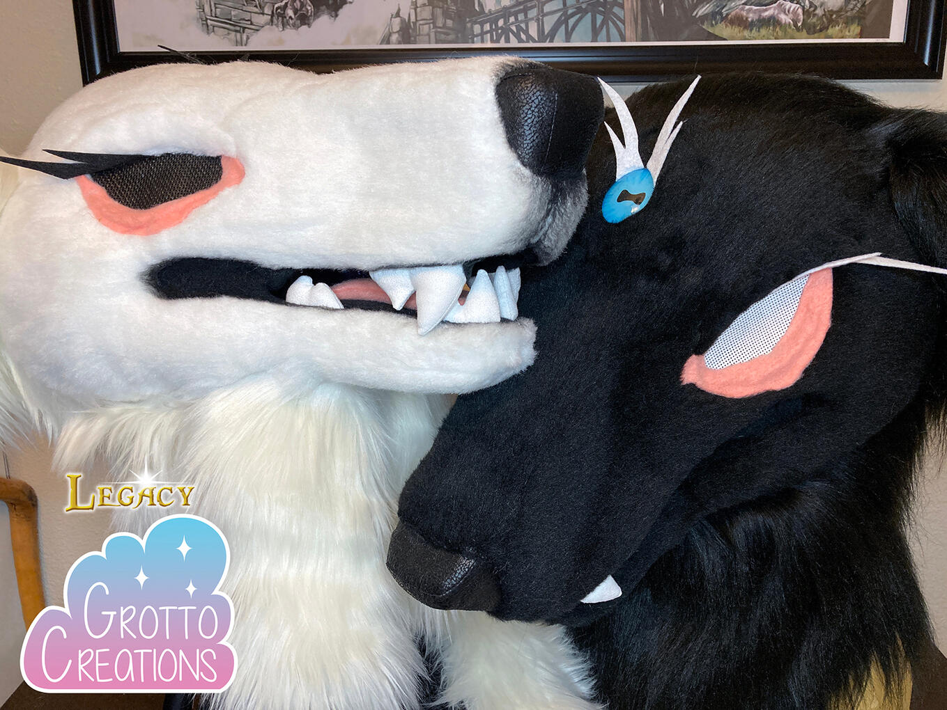 Vlad and Valeera the borzoi (Star Feather Original)