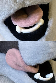 Changeable tongues, $30 per - Different tongue styles are available using magnets. Long or short, different colors, etc